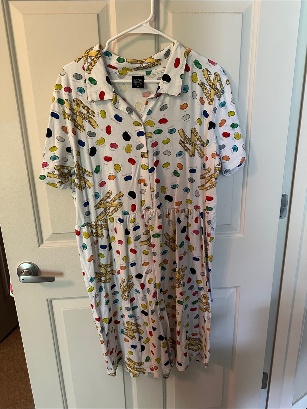 Cakeworthy Harry Potter Bertie Botts Jelly Bean Print Collared Button Dress